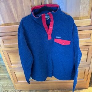 Patagonia Navy Blue Quilted Fleece